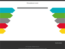 Tablet Screenshot of finsadecor.com